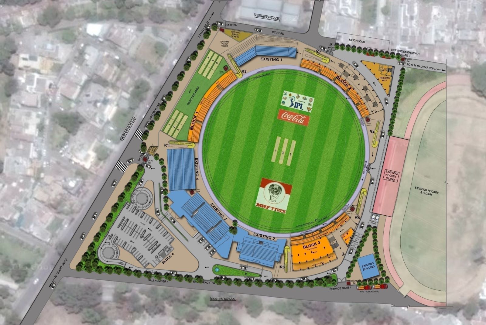 Master Planning of AGA Cricket Stadium